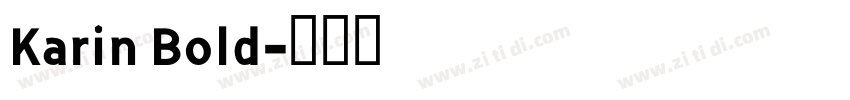 Karin Bold字体转换